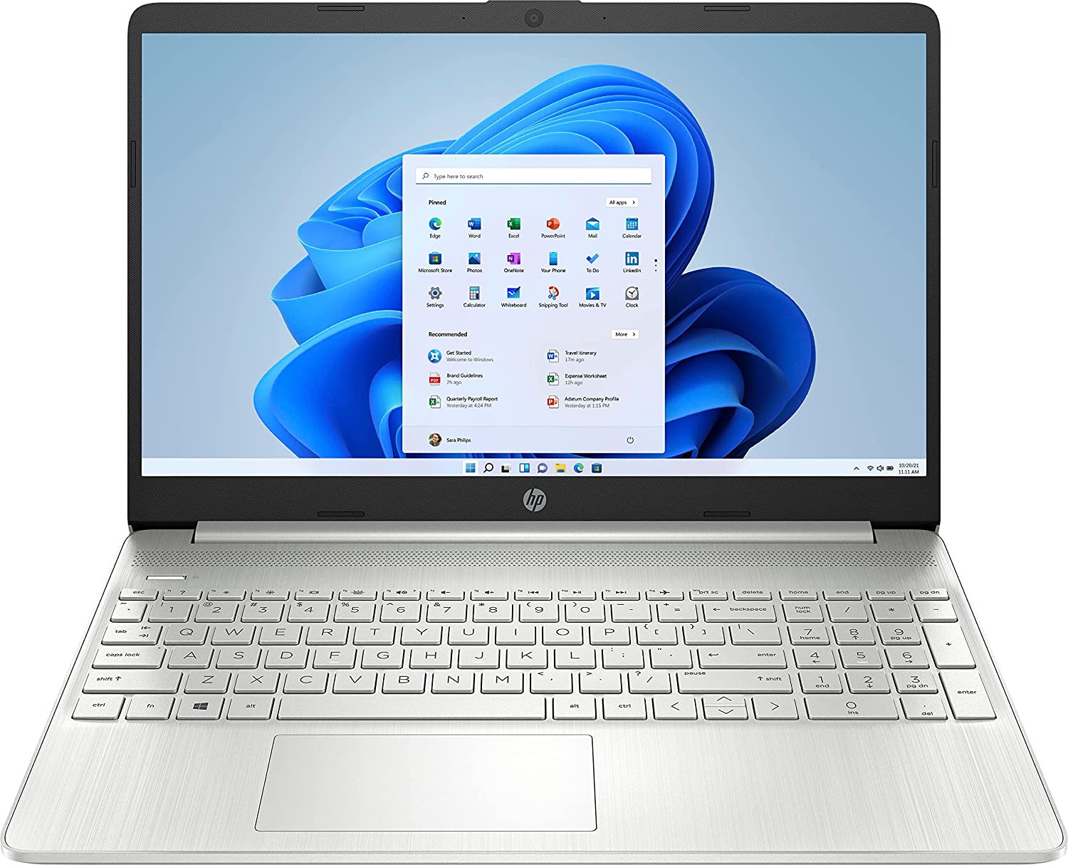 HP 15-ef2013dx Home & Business Laptop (AMD Ryzen 5 5500U 6-Core, 12GB RAM, 256GB SSD, AMD Radeon, 15.6